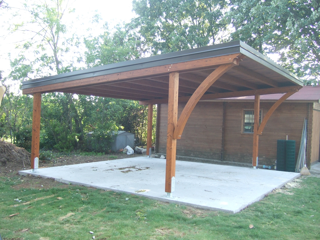 Tettoie carport auto in legno