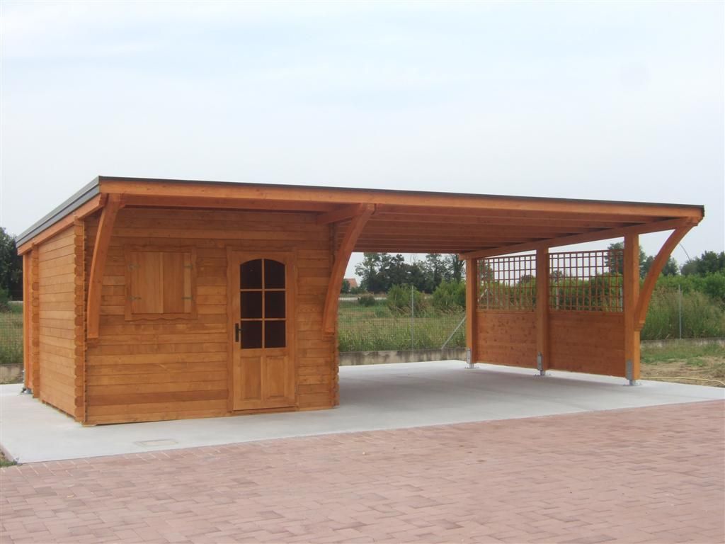 Combinata Carport con casetta